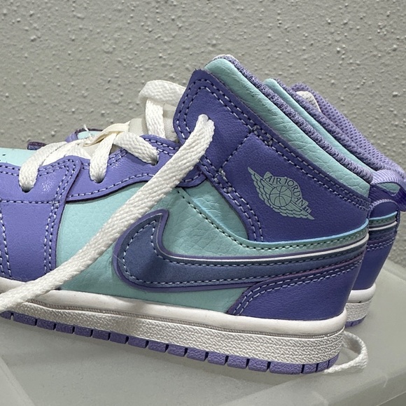 Nike Jordans - Kids Purple and Blue Sneakers - Picture 2 of 6